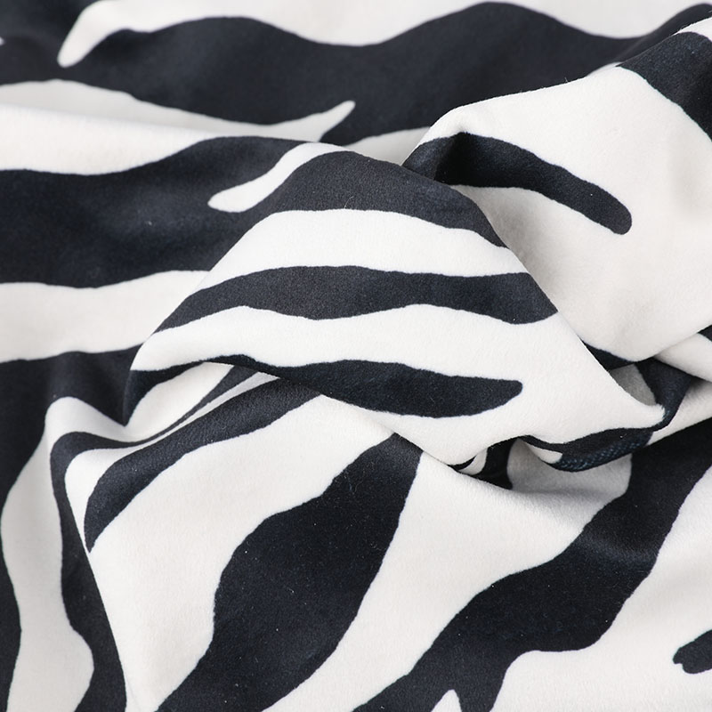 Zebraprint digitaal bedrukte fluwelen kussenstoffen